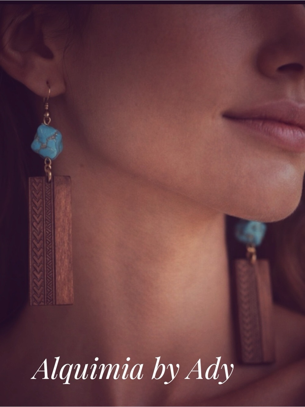 MONUMENTAL + WOOD TURQUOISE &  Gold Earrings